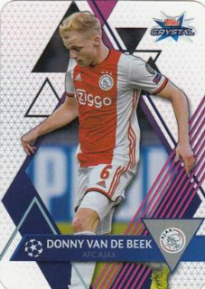 Donny van de Beek AFC Ajax 2019/20 Topps Crystal Champions League Base card #28